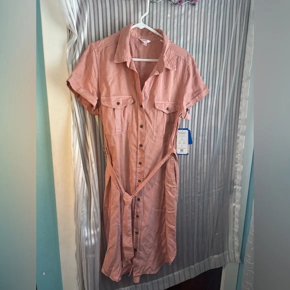 Teddi Rose Tencel shirt dress NWT - Picture 4 of 9